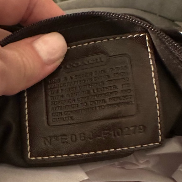 COACH Vintage Houndstooth Wool Suede Tweed Shoulder Bag 10279 - Picture 10 of 11